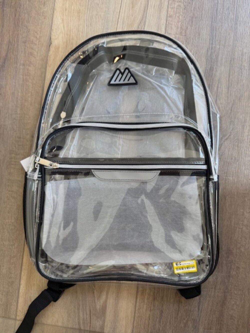NEW Black Clear Backpack Bookbag